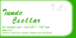 tunde csellar business card